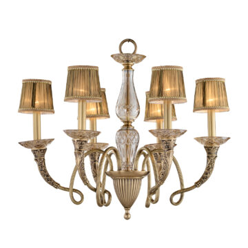 Đèn Chùm Đồng Kiểu Italia Cổ điển Venus 100268-06 6 tay bóng nến