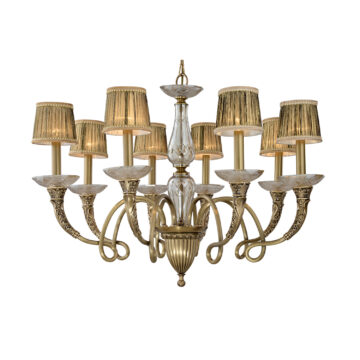 Đèn Chùm Đồng Kiểu Italia Cổ điển Venus 100268-08 8 tay bóng nến