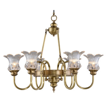 Đèn Chùm Đồng Kiểu Italia Cổ điển Venus 100279-06 6 tay bóng nến