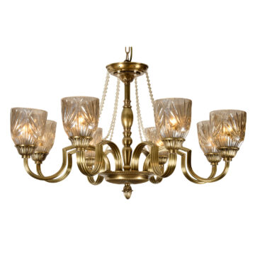 Đèn Chùm Đồng Kiểu Italia Cổ điển Venus 100280-08 8 tay bóng nến
