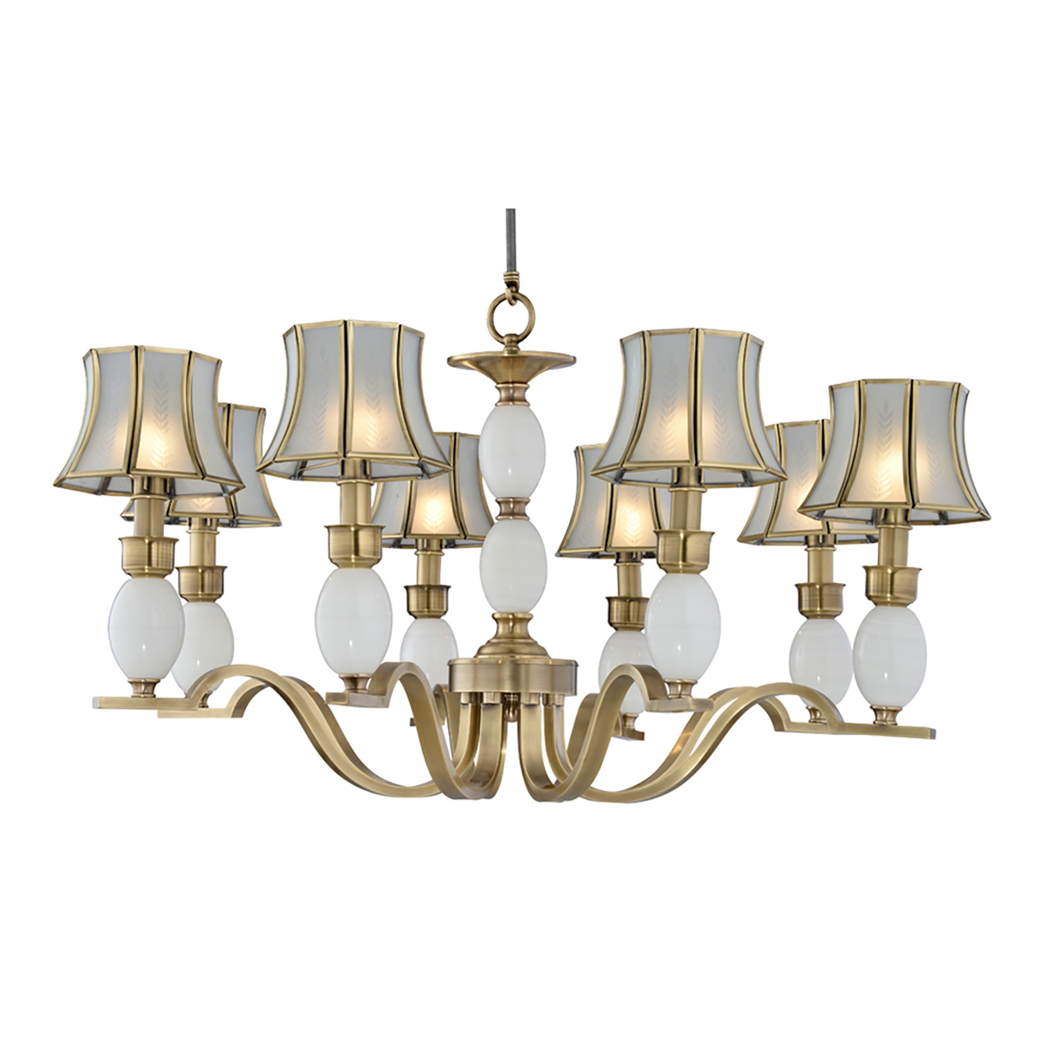 Đèn Chùm Đồng Kiểu Italia Cổ điển Venus 100296-08 8 tay bóng nến Đèn Chùm Đồng Kiểu Italia Cổ điển Venus 100296-08 8 tay bóng nến