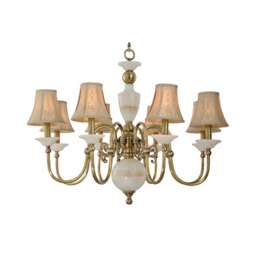 Đèn Chùm Đồng Kiểu Italia Cổ điển Venus 100299-08 8 tay bóng nến