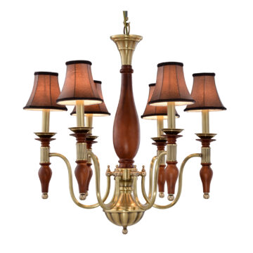 Đèn Chùm Đồng Kiểu Italia Cổ điển Venus 100301-06 6 tay bóng nến