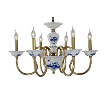 Đèn Chùm Đồng Kiểu Tân Cổ Điển Venus 100303-06 6 tay bóng nến