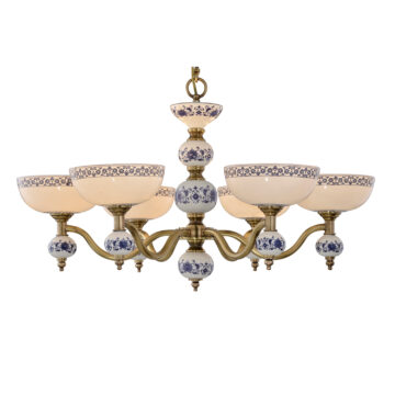 Đèn Chùm Đồng Kiểu Tân Cổ Điển Venus 100305-06 6 tay bóng nến