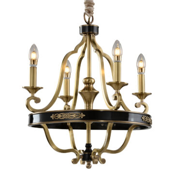 Đèn Chùm Đồng Kiểu Tân Cổ Điển Venus 100339-04 4 tay bóng nến