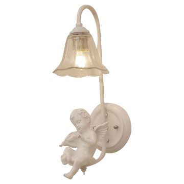 Đèn gắn tường trang trí Thiên thần nhỏ ngồi đàn chao thủy tinh
