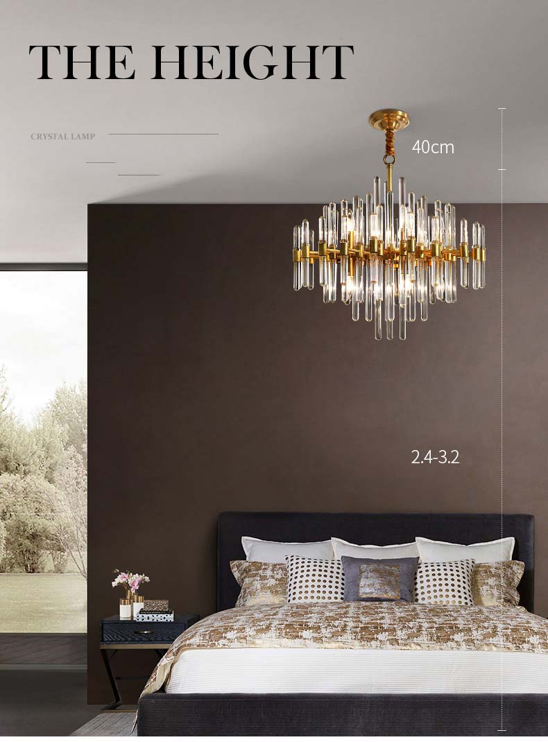 Đèn chùm pha lê hiện đại cho phòng ngủ & phòng khách Venus KD150602