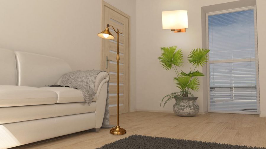 Đèn vách tường gỗ chao đèn thủy tinh hình vuông Venus