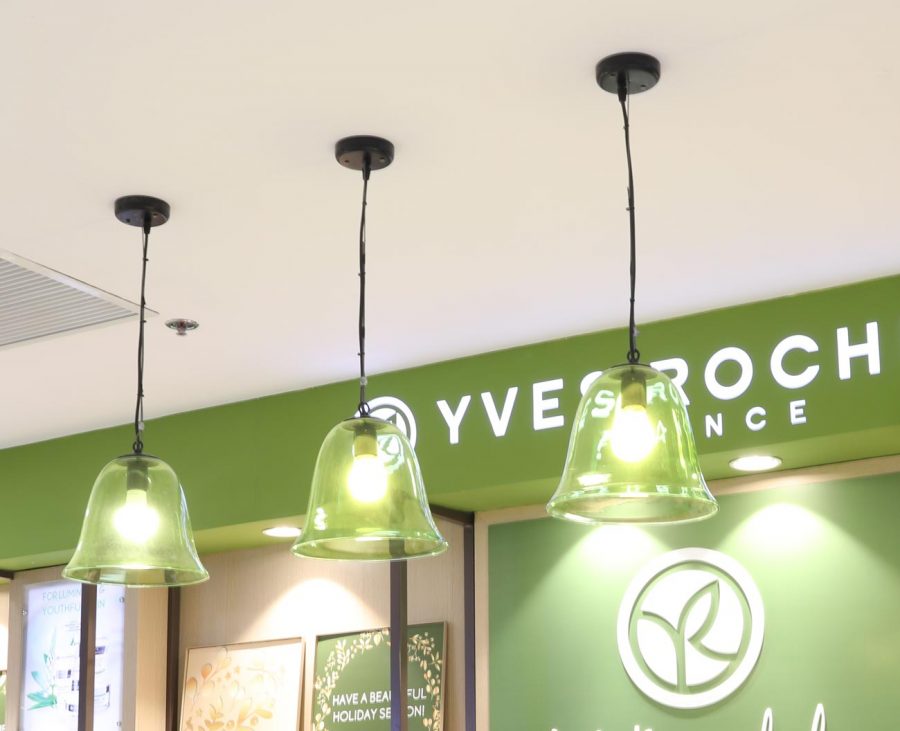 Đèn thả thủy tinh trong suốt