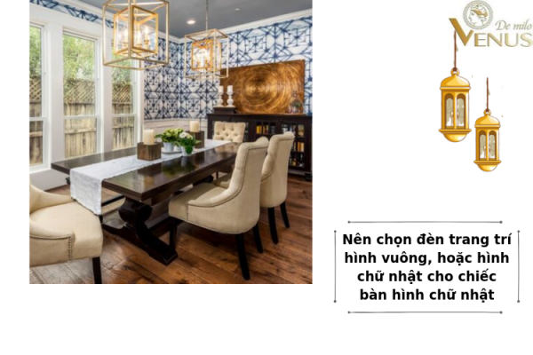 đèn thả trang trí bàn ăn