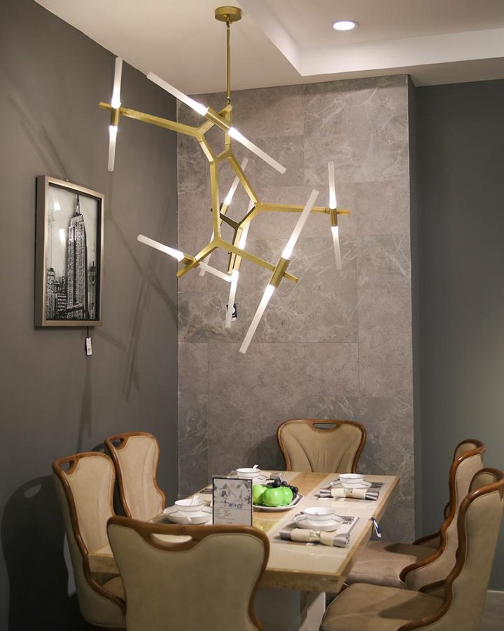 đèn chùm hình học