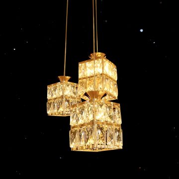 Đèn thả bàn ăn pha lê 3 bóng Venus CR73137