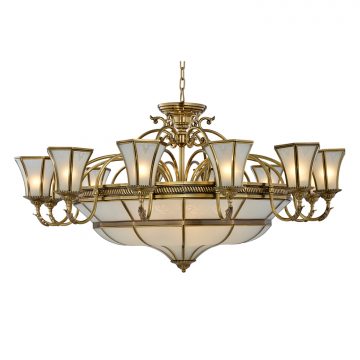 Đèn Chùm Đồng Cao Cấp Venus 200200-12+10 22 tay bóng nến