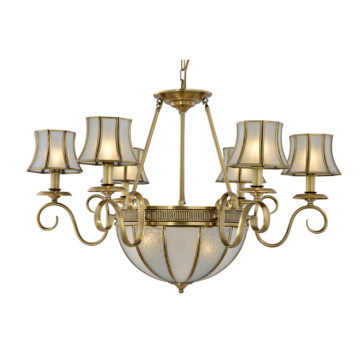 Đèn Chùm Đồng Kiểu Hoàng Gia Châu Âu Venus 200252-06 6 tay bóng nến