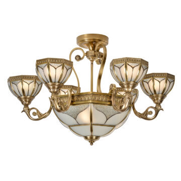 Đèn Chùm Đồng Kiểu Hoàng Gia Châu Âu Venus 200334-6+3 9 tay bóng nến