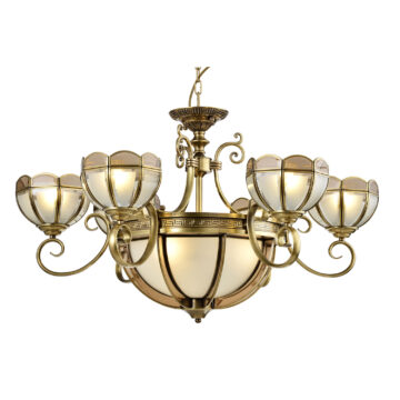 Đèn Chùm Đồng Kiểu Hoàng Gia Châu Âu Venus 200350-6+3 9 tay bóng nến