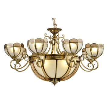 Đèn Chùm Đồng Kiểu Hoàng Gia Châu Âu Venus 200350-8+4 12 tay bóng nến