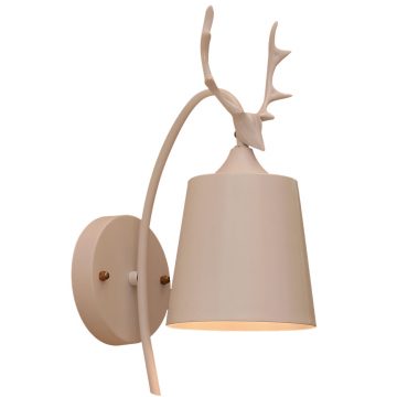 Đèn vách tường trang trí đầu nai sừng tấm trắng Venus 9411W/1