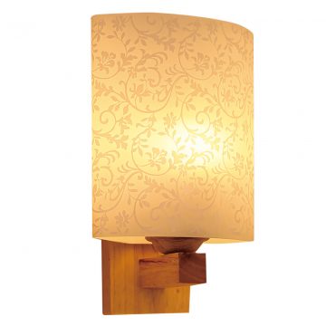 Đèn vách tường gỗ chụp đèn thủy tinh Venus VIR1719/1