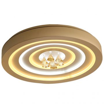 Đèn ốp trần LED mâm tròn 600mm đính hạt pha lê Venus SZ8021