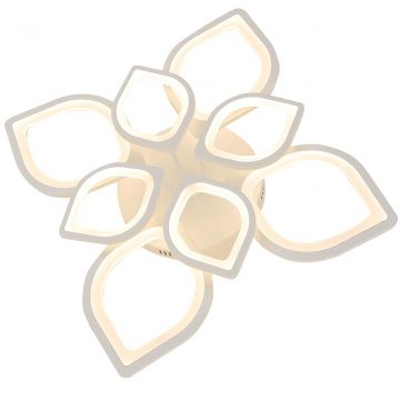 Đèn ốp trần LED hoa sen 8 cánh 600x600 Venus L1269/4+4 (100W)
