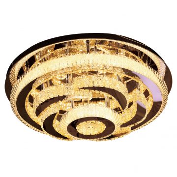 Đèn ốp trần pha lê đổi màu mâm 600mm Venus VRF517/600