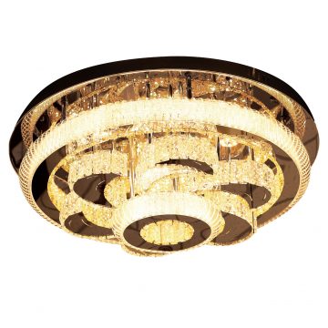 Đèn ốp trần pha lê đổi màu mâm 600mm Venus VRF513/600