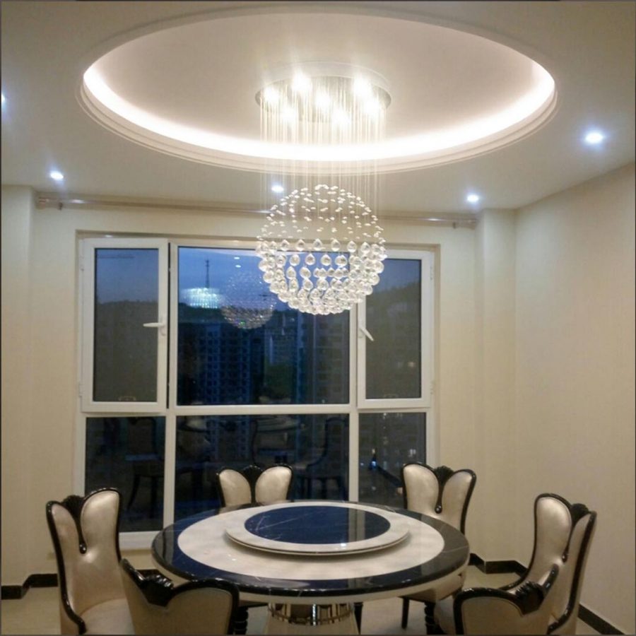 Đèn thả trần chùm hạt mưa pha lê hình quả cầu cao cấp Venus