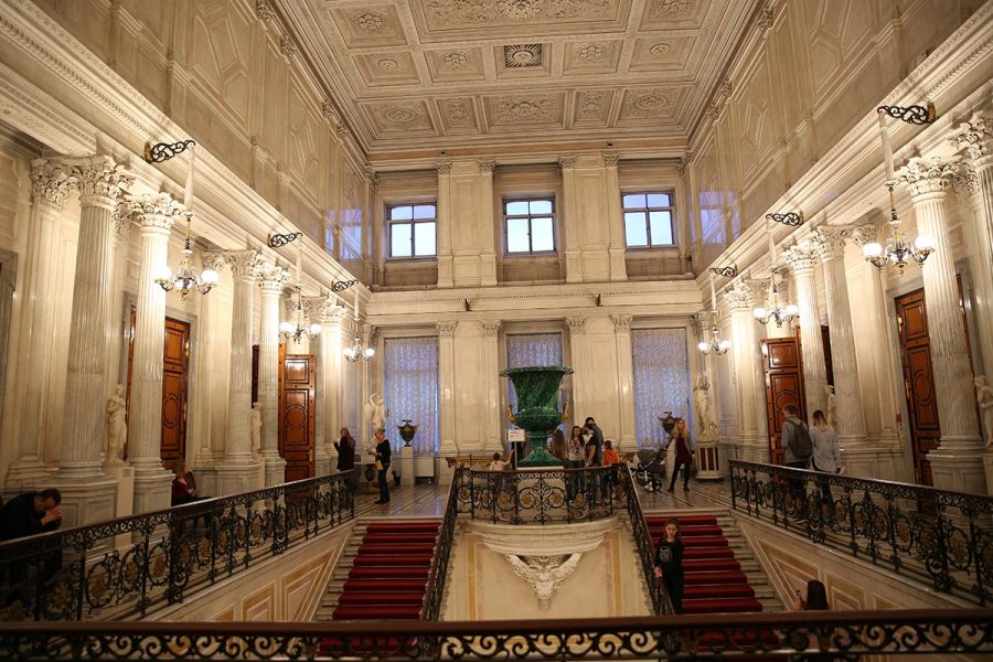 không gian cung điện mùa đông