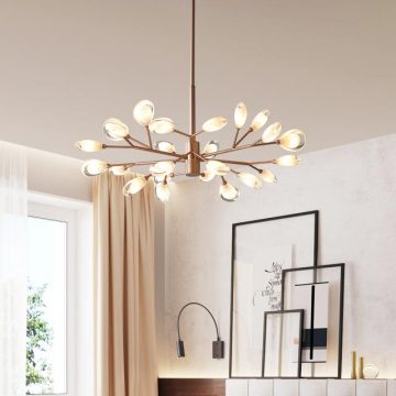 Đèn chùm chao thủy tinh hiện đại Venus Hera DL801