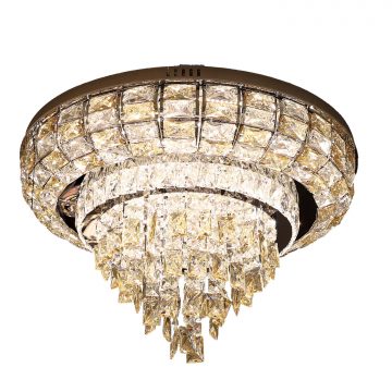 Đèn ốp trần pha lê đổi màu mâm tròn 600mm Venus SP6661