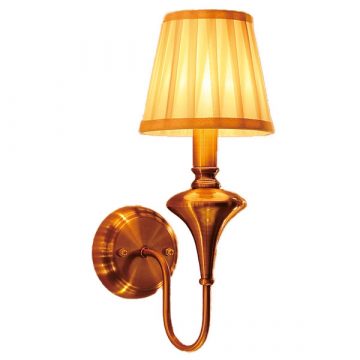 Đèn vách tường thân giả đồng chụp vải xếp Venus VR8108