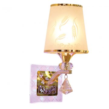 Đèn vách tường kim loại chao vải hoa văn bông lúa Venus VR6225/1