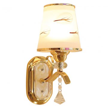 Đèn vách tường kim loại giả đồng chao vải Venus VR8022/1