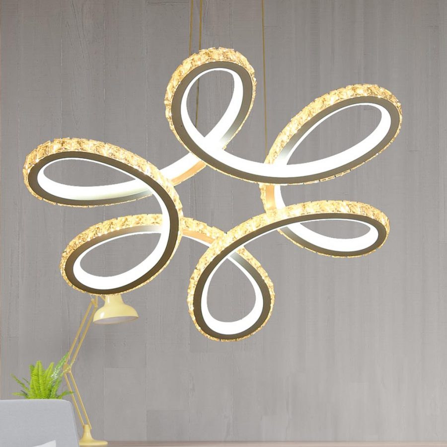 Đèn thả trần LED vòng pha lê độc đáo Venus SCSY11