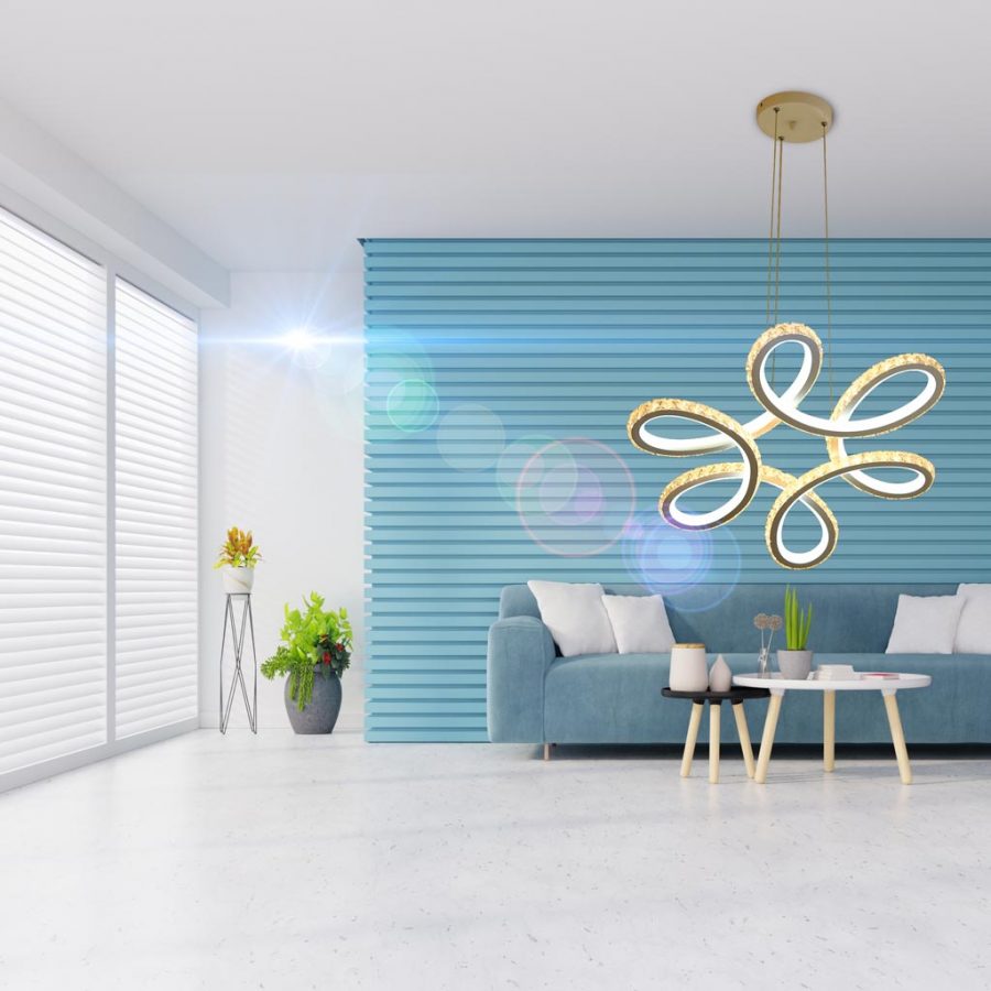 Đèn thả trần LED vòng pha lê độc đáo Venus SCSY11