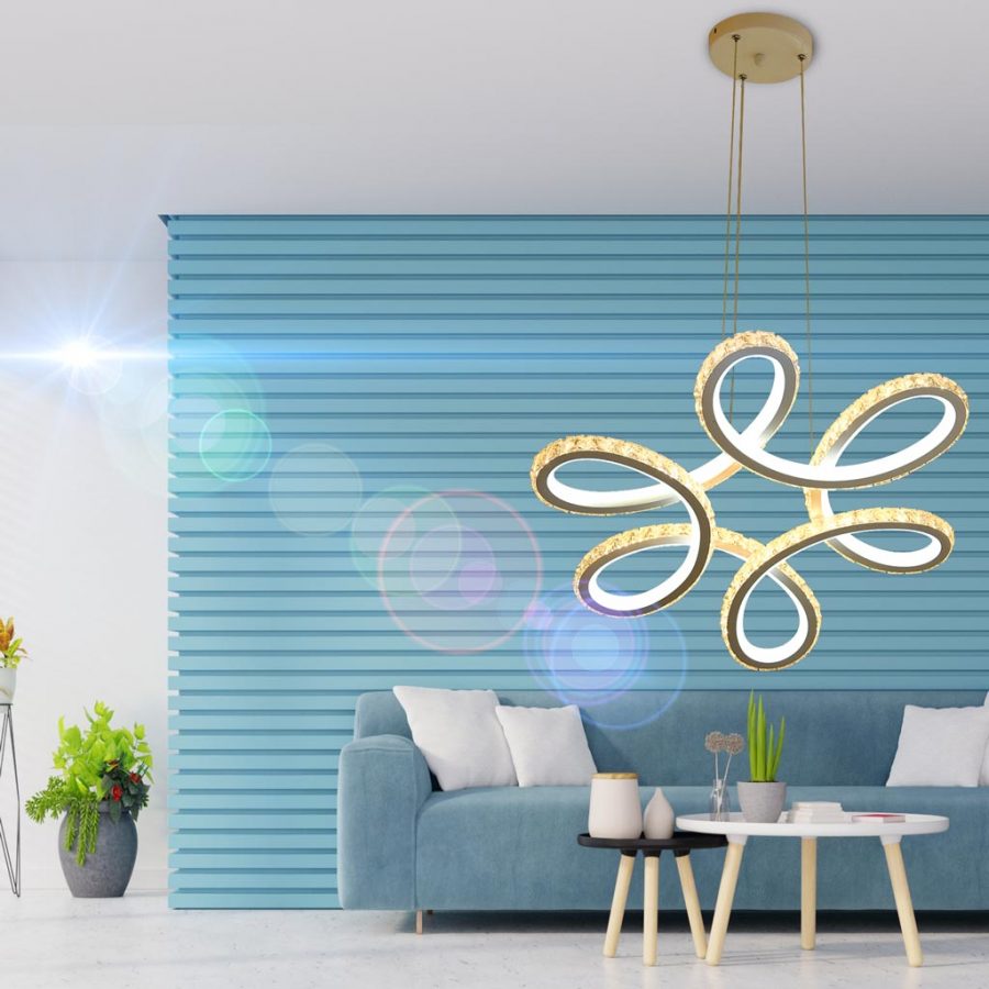 Đèn thả trần LED vòng pha lê độc đáo Venus SCSY11