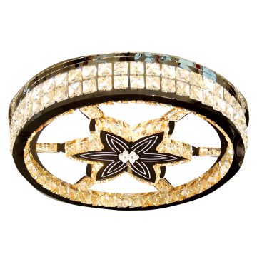Đèn ốp trần LED pha lê mâm tròn 600x600 Venus HS85212