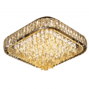 Đèn ốp trần chùm pha lê mâm vuông 500mm Venus CR3671SQ