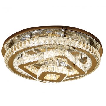 Đèn ốp trần chùm pha lê mâm tròn 600mm Venus CR9979 (80W)