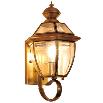 Đèn vách tường chống nước ngoài trời khung đồng hiện đại Venus B6001BR