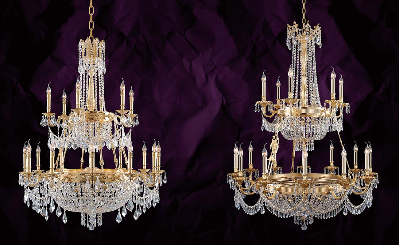 Bộ đèn thả thủy tinh hình cầu Venus 2636/3 Bộ đèn thả thủy tinh hình cầu Venus 2636/3