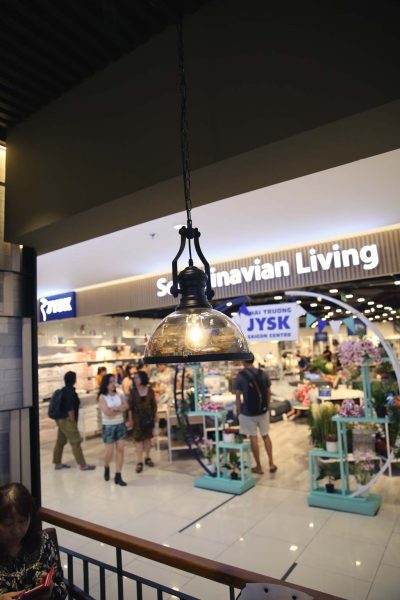 Không gian nội thất & Đèn Trang Trí Quán Trà Cà Phê Phúc Long ,Takashimaya, Quận 1