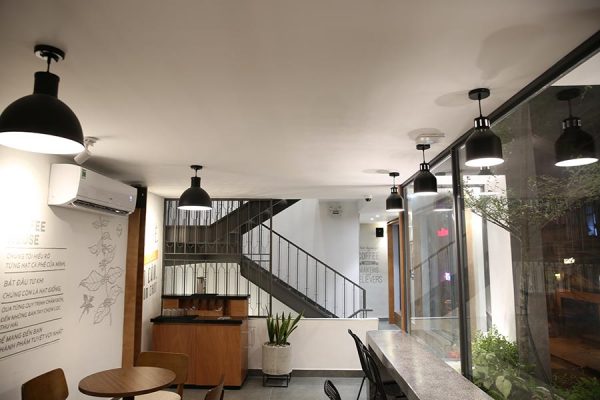 đèn thả trang trí quán cafe