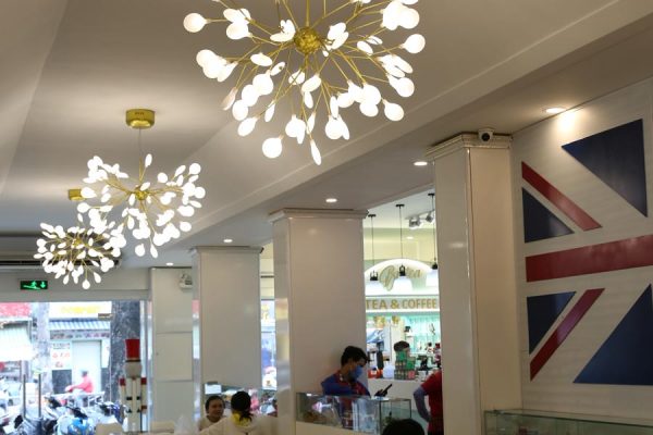 đèn thả trang trí quán cafe