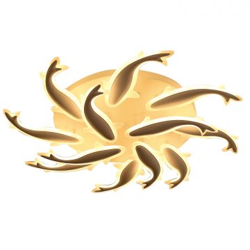 Đèn ốp trần LED mâm tròn 800mm hình cá heo Venus VR8259/8+4 (120W)