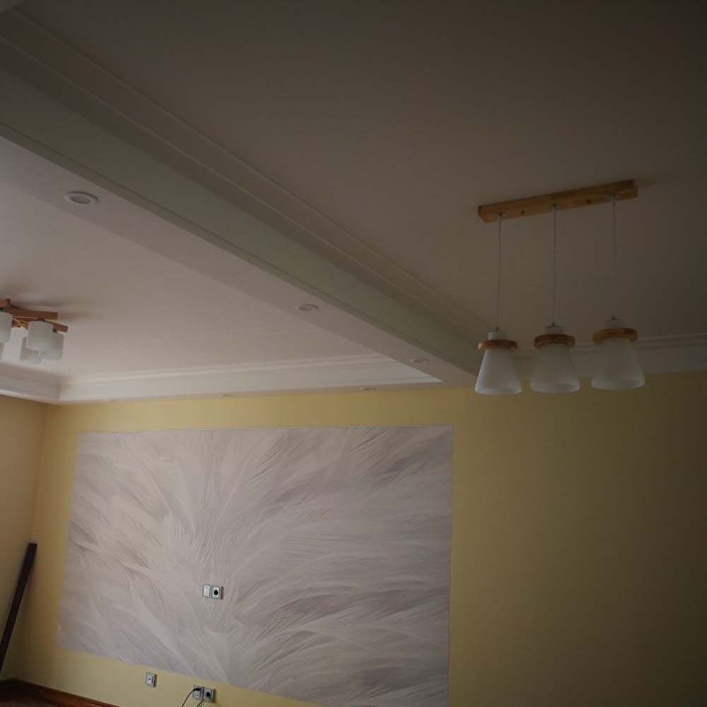 ĐÈN THẢ TRANG TRÍ CHIẾU SÁNG BÀN ĂN CHAO THỦY TINH HÌNH NÓN CHUÔI GỖ CAO CẤP