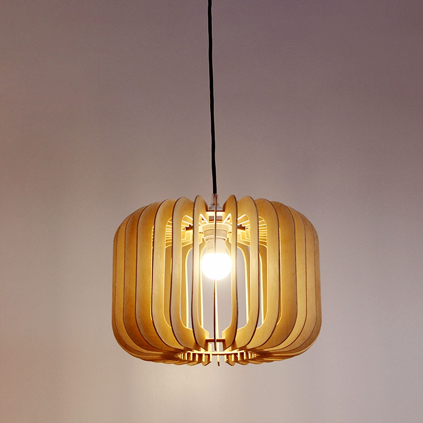 đèn thả gỗ tự nhiên