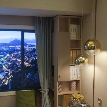 Đèn thả quả cầu gương bóng vàng gold Venus 8009G2